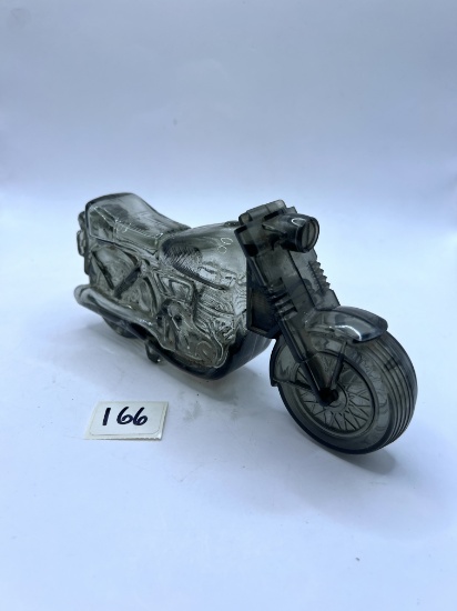 Grey motorcycle Avon bottle