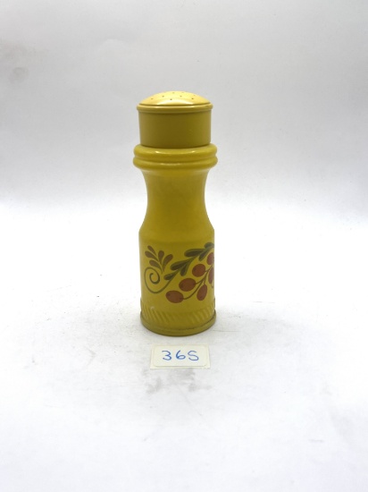 Yellow salt shaker Avon bottle