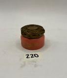 Small pink with pattern Avon bottle