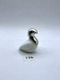 White love bird Avon bottle