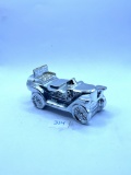 Silver car Avon bottle
