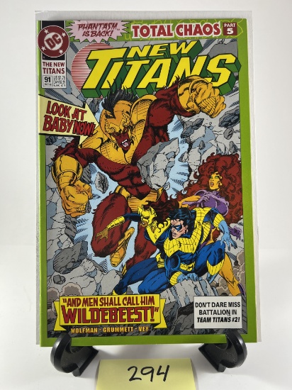 New Titans Comic Issue #91 DC Comics