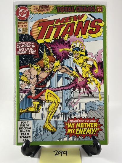 Comic Book New Titans #92  DC Comics 1992