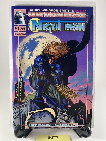 The Night Man Issue #1  UltraVerse Barry Windsor-Smith's Rune