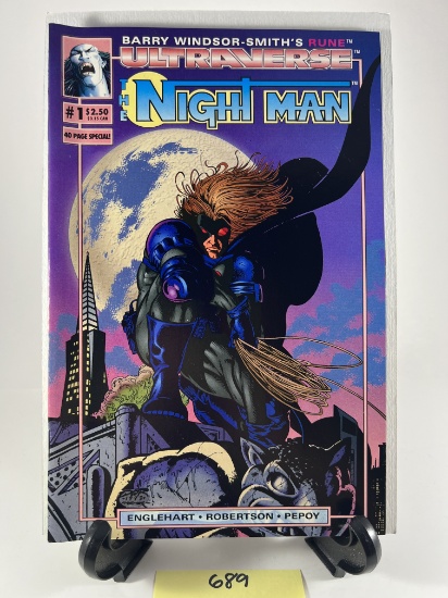 The Night Man #1 Ultraverse Barry Windsor-Smith Rune Poster Special Edition