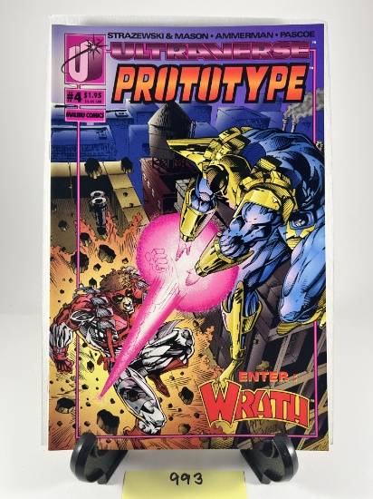 Ultraverse Prototype #4 Enter Wrath Comic Book   Malibu Comics