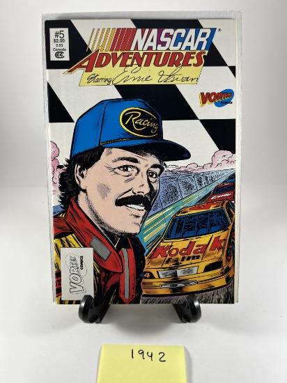 NASCAR Adventures #5 Comic Starring Ernie Irvan Vortex Comics 1991
