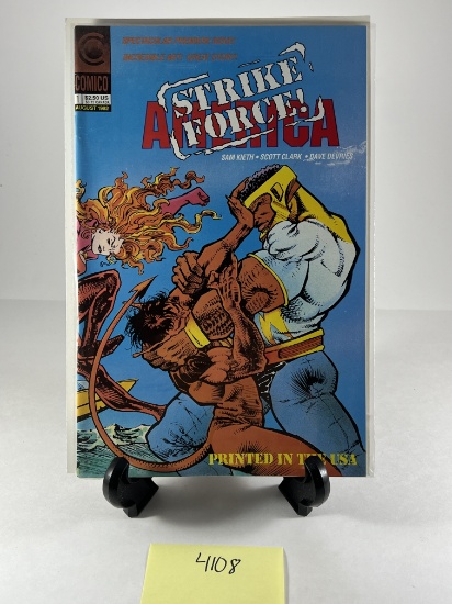 Strike Force America #1 Comic Book   Comico August 1992