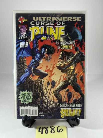 Curse of Rune #3 Ultraverse Comic  - Malibu Comics - Guest-Starring Shuriken