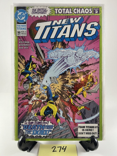 New Titans Comic Issue #90 DC Total Chaos Part 2