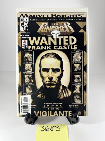 Marvel Knights The Punisher Wanted Frank Castle #1 Comic Book -