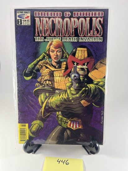 Dredd & Buried Necropolis The Judge Death Invasion Issue 3  Fleetway Quality