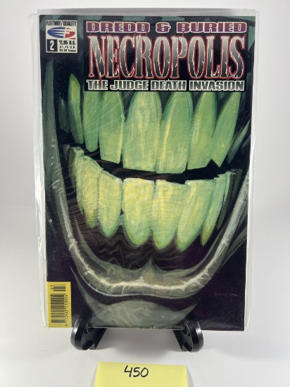 Dredd & Buried Necropolis The Judge Death Invasion Comic Book Issue 2 Fleetway Quality 450