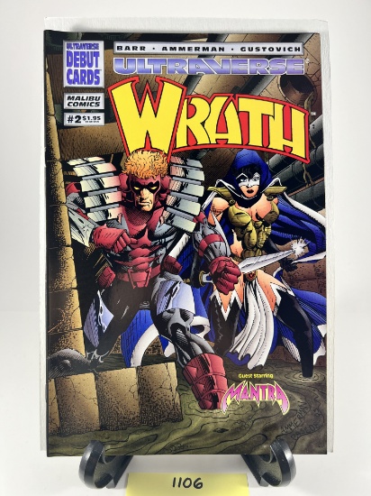 Wrath #2  Malibu Comics Ultraverse Debut Cards