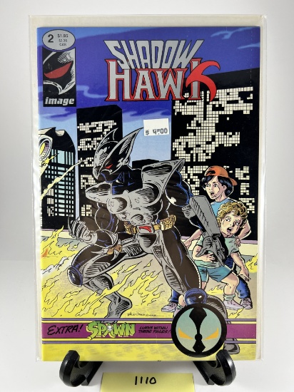 ShadowHawk Issue #2 Comic Book Like  Image Comics 1992 Extra Spawn Preview