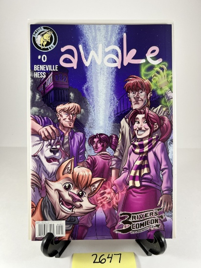 Awake #0 Comic - Action Lab - Beneville Hess