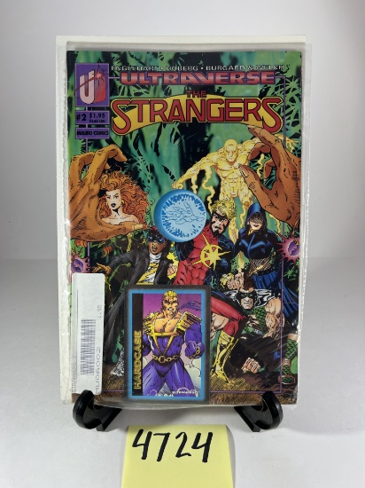 Ultraverse The Strangers #2 Comic Book     Malibu Comics - Includes Trading Card