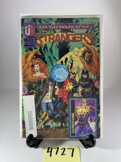 Ultraverse The Strangers #2 Comic with Trading Card -   - Malibu Comics