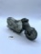 Grey motorcycle Avon bottle