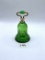 Green hand bell Avon bottle