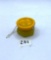 Small yellow Avon bottle