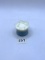Small blue and white Avon bottle