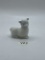 Small white sheep Avon bottle