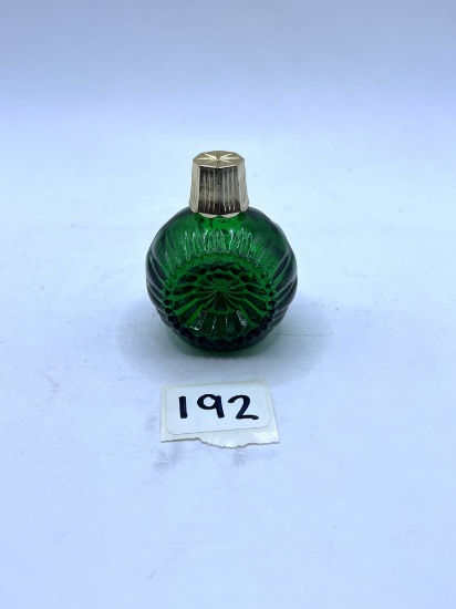 Green ornament Avon bottle