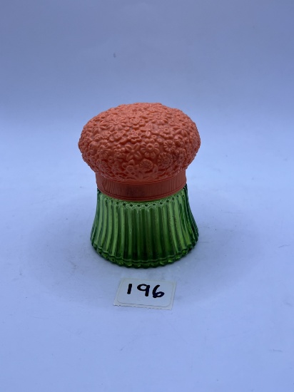 Large orange field flowers Avon bottle