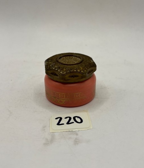 Small pink with pattern Avon bottle