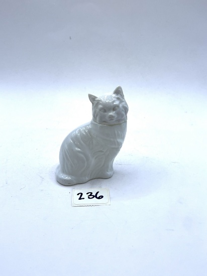 White cat Avon bottle