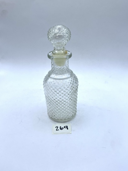 Clear Avon bottle