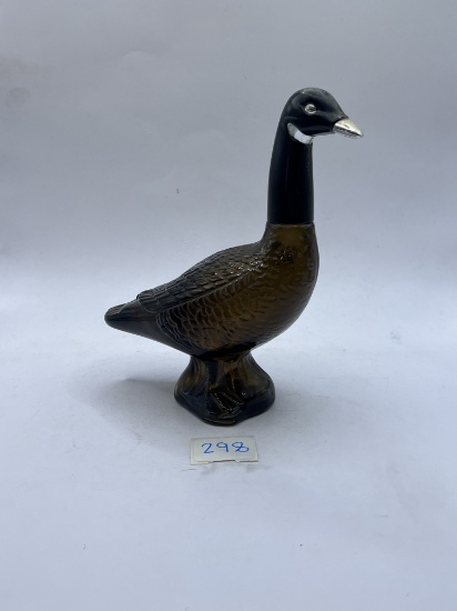 Duck with black head Avon bottle