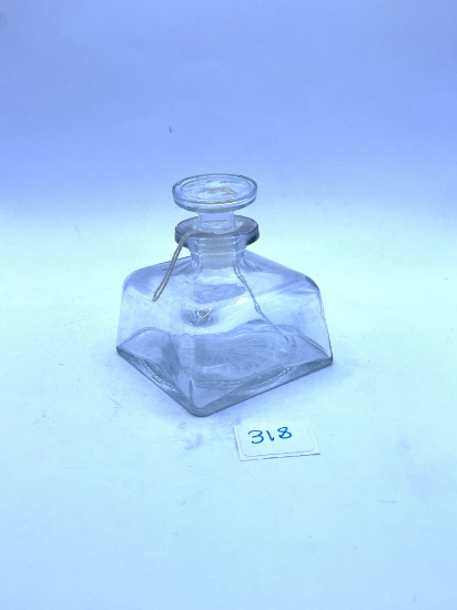 Clear Avon bottle