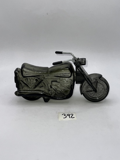 Black motorcycle Avon bottle