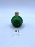 Green ornament Avon bottle