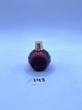 Red ornament Avon bottle