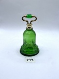 Green hand bell Avon bottle