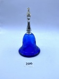 Blue hand bell Avon bottle