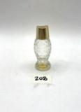 Small clear and gold owl Avon bottle