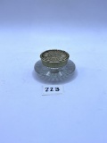 Small clear with gold top Avon bottle