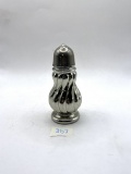 Silver salt shaker Avon bottle