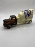 Cement mixer with baby powder Avon bottle