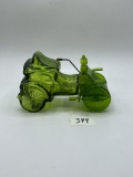 Green car Avon bottle