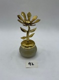 Keepsake gold flower Avon bottle