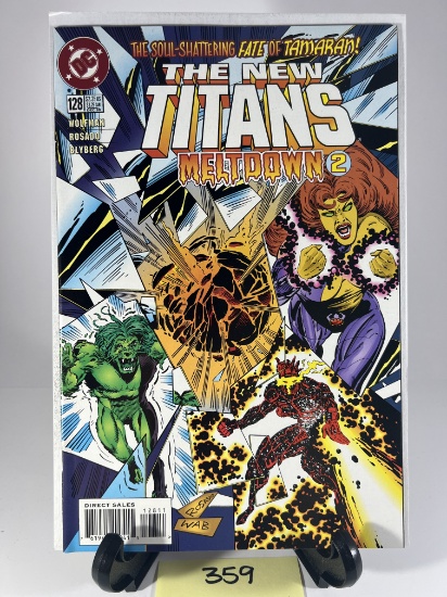 The New Titans Meltdown 2 Comic Book DC Comics Issue 128