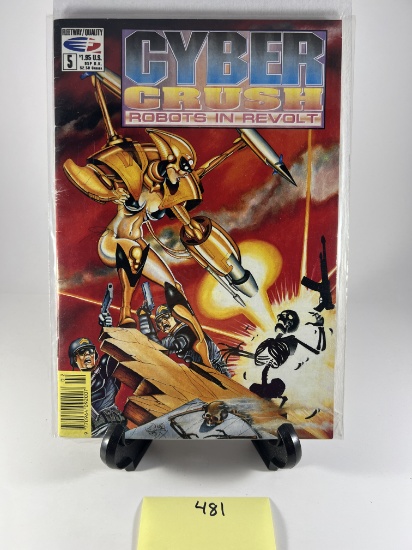 Cyber Crush Robots in Revolt Issue #5  Fleetway Quality