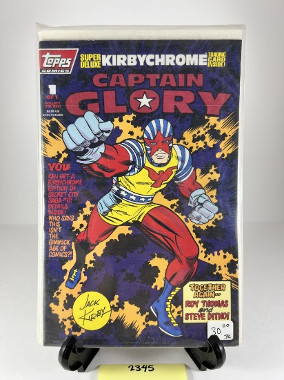 Topps Comics Captain Glory #1 Jack Kirby Roy Thomas Steve Ditko Super Deluxe KIRBYCHROME Edition