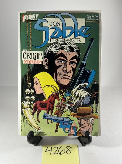 Jon Sable Freelance No. 6 (Nov 1983) The Origin Conclusion Comic Book     First Comics