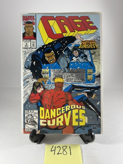 Cage Comic Book #4 Dangerous Curves     Marvel Comics July 1992